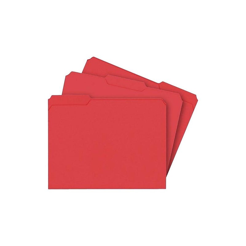 Staples 508994 Colored File Folders w/Reinforced Tabs Letter 3 Tab 100/Box - Image 2